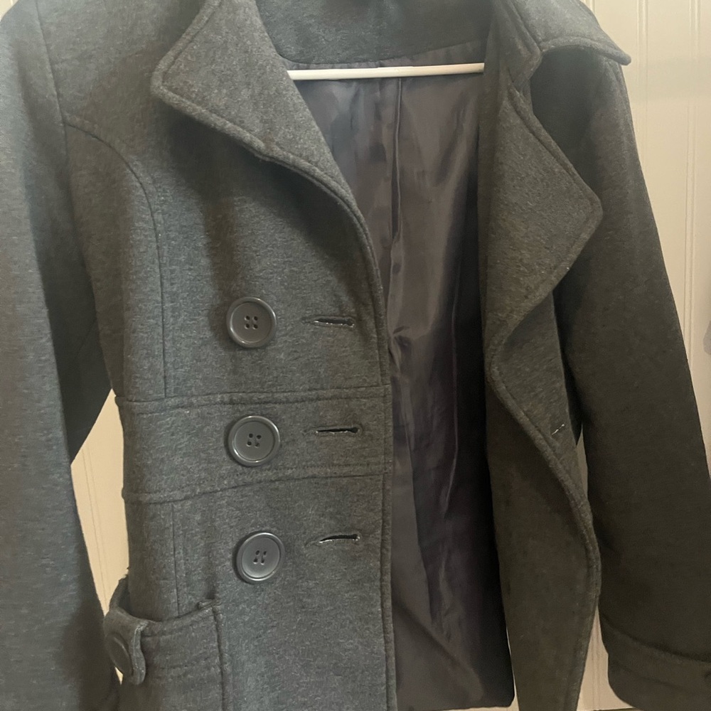 Stylish Gray Peacoat